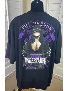 Undertaker "The Phenom" WWE Wrestling Black Graphic T-Shirt - Men’s 3XB - NWOT